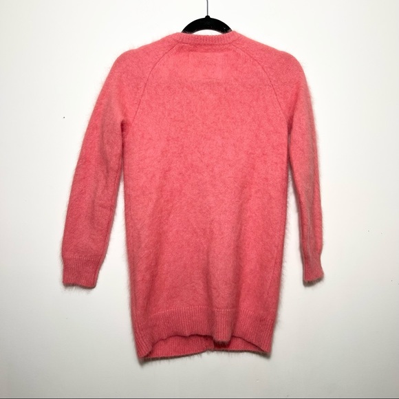 JACK WILLS Knitwear Pink Angora Blend Cardigan Sweater - Picture 6 of 11